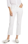 Nydj Marilyn Straight Leg Ankle Jeans In Optic White