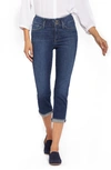 Nydj Chloe Hollywood Frayed Capri Jeans In Dimension