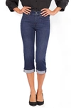 Nydj Marilyn Roll Cuff Crop Capri Jeans In Inspire