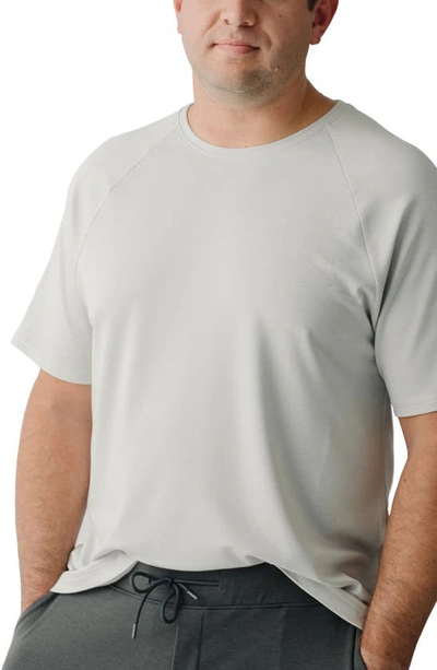 Cozy Earth Ultrasoft Raglan T-shirt In Light Grey
