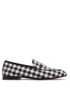 Gucci - Jordaan Gingham Loafers - Womens - Black White