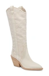 Dolce Vita Navene Western Boot In Off White