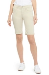 Nydj Briella Roll Cuff Denim Bermuda Shorts In White