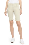 Nydj Briella Roll Cuff Denim Bermuda Shorts In Feather