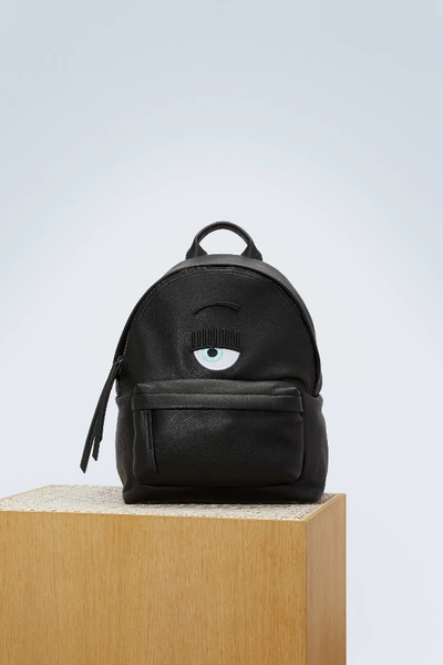 Chiara Ferragni Eye Logo Backpack In Neronero