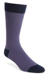Ted Baker Joaquim Solid Socks In Purple