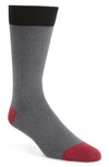Ted Baker Joaquim Solid Socks In Black/ Charcoal