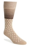 Cole Haan Stripe & Dot Socks In Dune