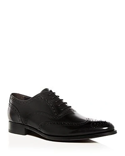 To Boot New York Men's Milton Leather Brogue Wingtip Oxfords In Black Leather