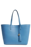 Cole Haan Payson Leather Tote - Blue In Riverside