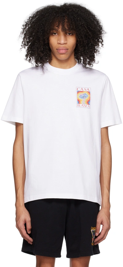 Casablanca Mind Vibrations T恤 In White