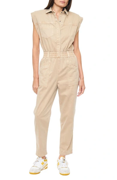 Pistola Rosie Utility Jumpsuit In Beige