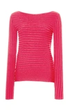 Pepa Pombo Ribbed Blouse In Pink