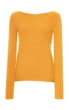 Pepa Pombo Ribbed Blouse In Yellow