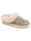 Journee Collection Faux Fur Trim Whisp Slippers In Animal