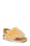 Ugg Holly Genuine Shearling Sandal In Orange Zinnia
