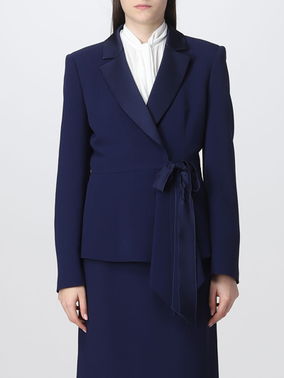 Alberta Ferretti Blazer  Woman Color Blue In Purple