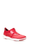 Geox Nebula S Slip-on Sneaker In Red Leather