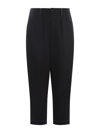 Marni Cropped Trousers In Fresh Wool In Black