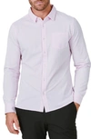7 Diamonds Solid Black Button-up Shirt In Pink