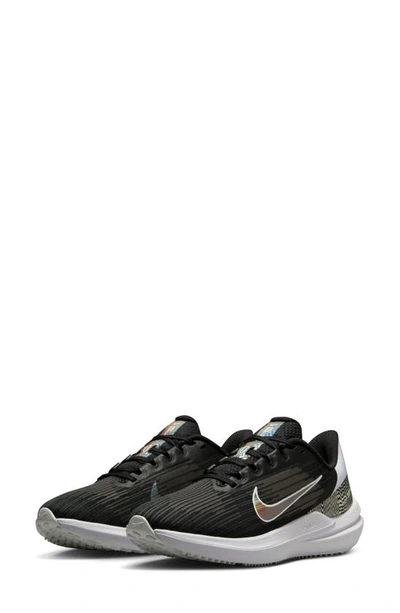 Nike Women's Winflo 9 Premium Road Running Shoes In Black