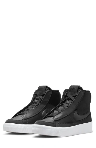 Nike Women's Blazer Mid Victory Casual Sneakers From Finish Line In Black/off Noir/anthracite