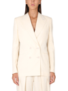 Stella Mccartney Double-breasted Blazer In White