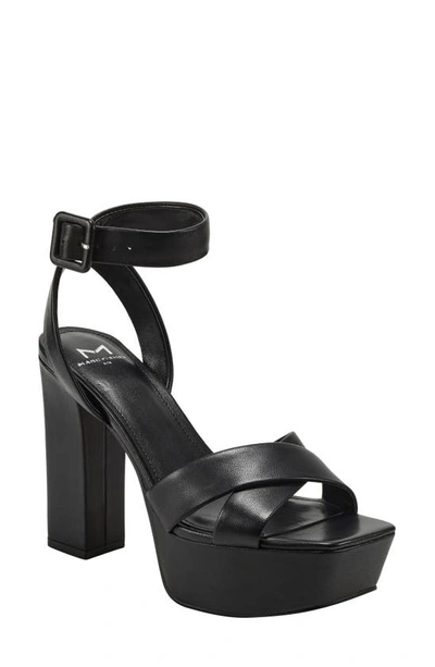 Marc Fisher Ltd Faril Ankle Strap Platform Sandal In Black 001