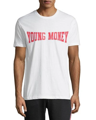 Young Money Logo Graphic T-shirt In White