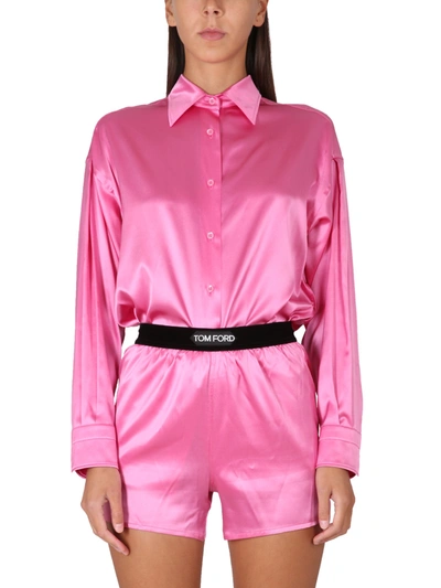 Tom Ford Relaxed Fit Shirt In Fuchsia
