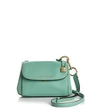 Marc Jacobs Mini Boho Grind Leather Crossbody In Surf Blue/gold