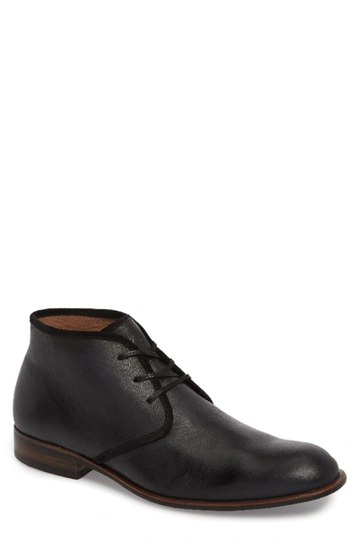 John Varvatos Men's Seagher Leather Chukka Boots In Black