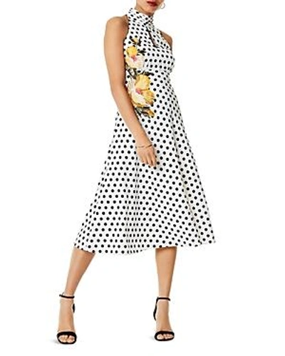 karen millen polka dot midi dress Pink Coast Petite Polka Dot Tiered Organza Midi Dress