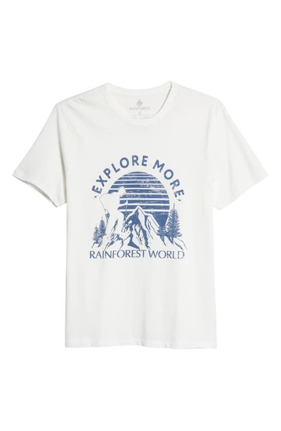 Rainforest Explore More Graphic T-shirt In White