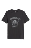 Rainforest Soft Washed Graphic T-shirt In Black