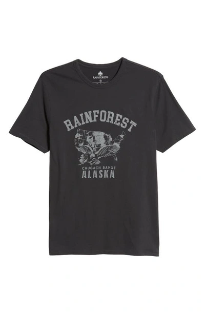Rainforest Soft Washed Graphic T-shirt In Black