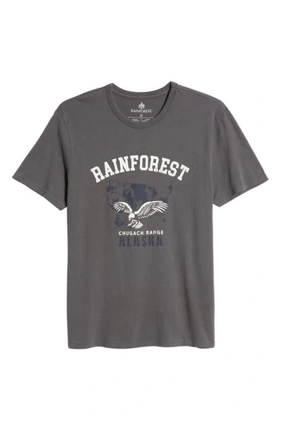 Rainforest Soft Washed Graphic T-shirt In Charcoal