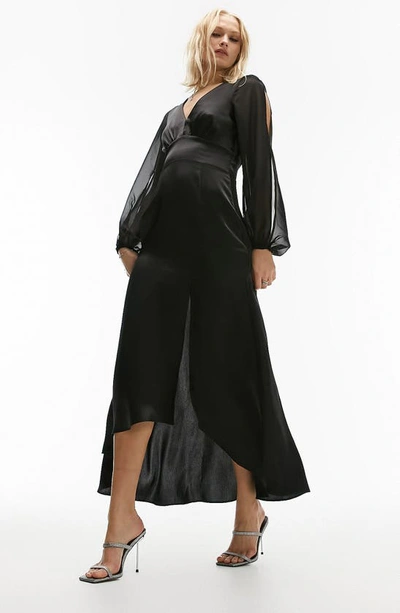 mini drop waist dress Evelyn in Black – Isalis Medieval Elegance Set – Wedding Wrap The structured yet comfortable Silk Satin Colors:Royal Blue 840