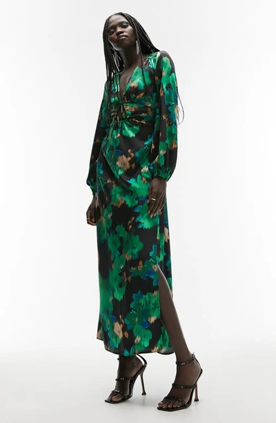 green emerald velvet dress Rent Topshop Disco Sequin Midi Dress In Bright Green