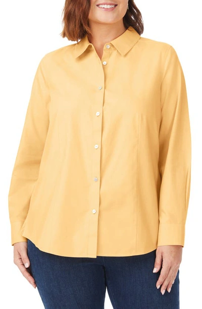 Foxcroft Dianna Button-up Shirt In Warm Sun