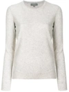 N•peal Crew Neck Cashmere Sweater In Neutrals