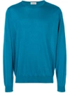 John Smedley Crew Neck Jumper - Bias Blue