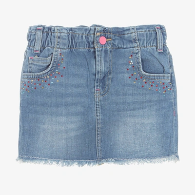 Guess Babies' Girls Blue Diamanté Denim Skirt