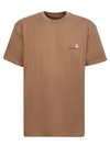 Carhartt The American Script Camel T-shirt In Brown