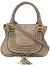 Chloé Marcie Medium Grey Leather Shoulder Bag