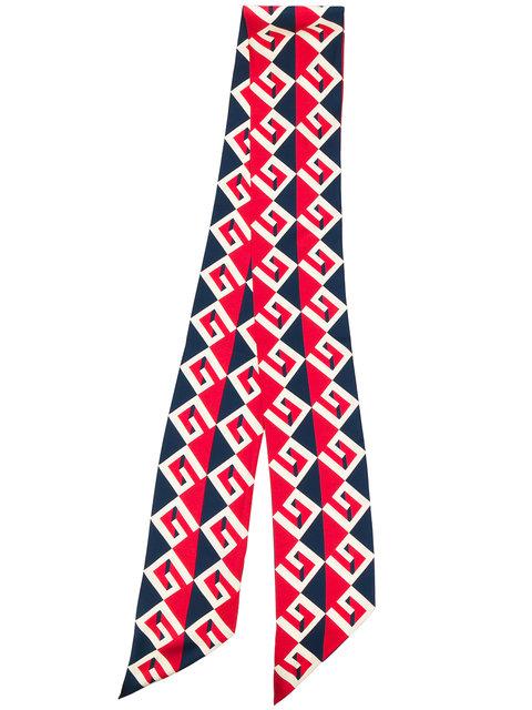 Gucci Gg Wallpaper Scarf In Red | ModeSens