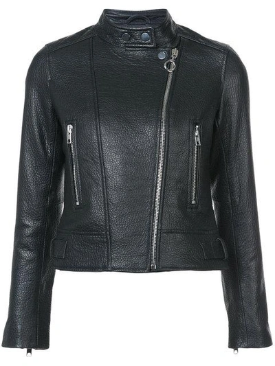 Derek Lam 10 Crosby Leather Moto Jacket In Black