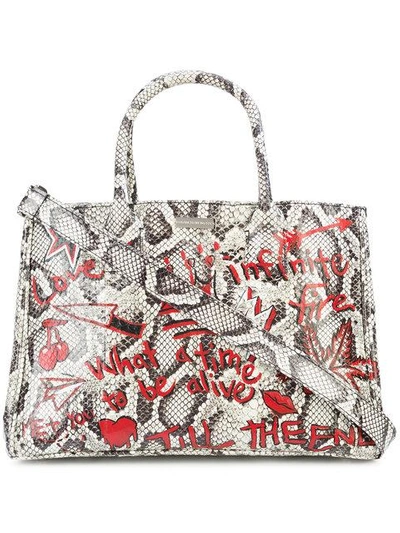 Elisabeth Weinstock Belgravia Graffiti Tote In Black