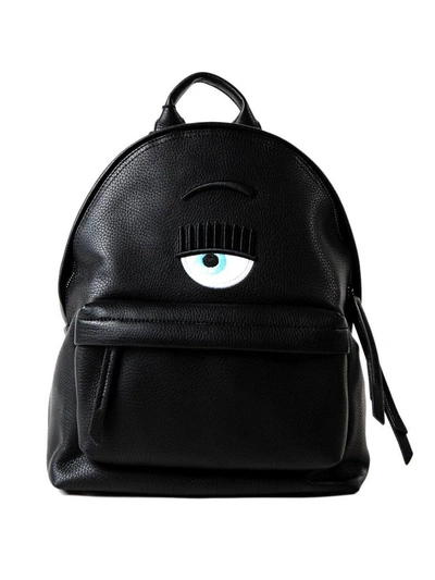 Chiara Ferragni Eye Backpack In Black