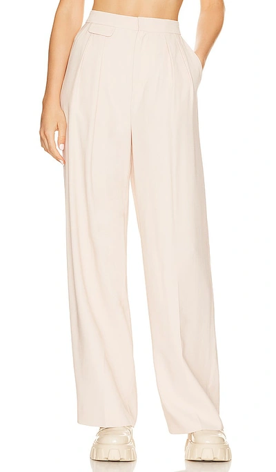 Equipment High-waisted Wide-leg Trousers In Shifting Sand Tan